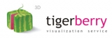 Tigerberry студия 3D визуализации Логотип Tigerberry студия 3D визуализации