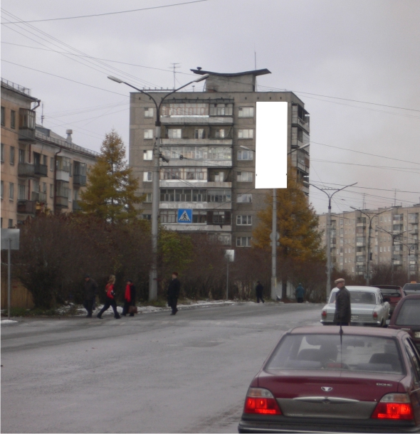 Брандмауэрные панно. В сторону ул. Зари. Отличный эффект при Брандмауэрные панно. В сторону ул. Зари. Отличный эффект при