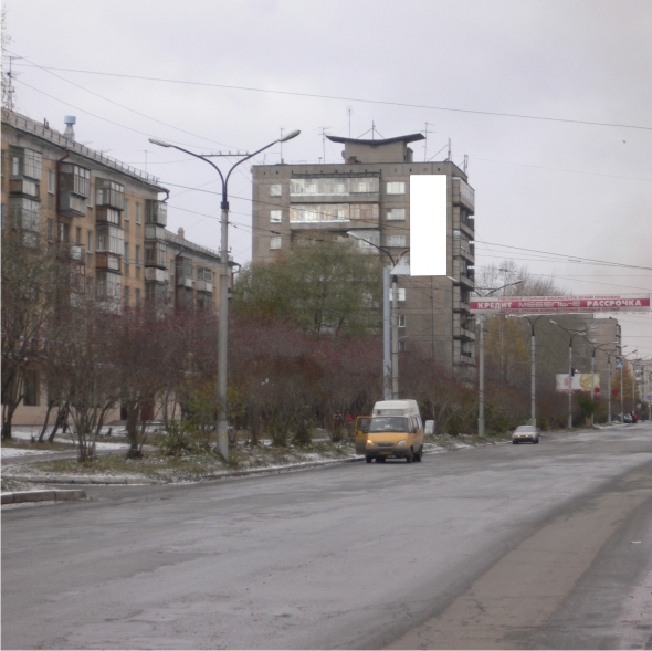 Брандмауэрные панно. В сторону ул. Зари. Отличный эффект при Брандмауэрные панно. В сторону ул. Зари. Отличный эффект при